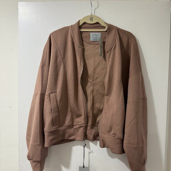 🏷 *NWT* YPB neoKNIT Bomber Jacket - Size XL 🤎 - Picture 2 of 8